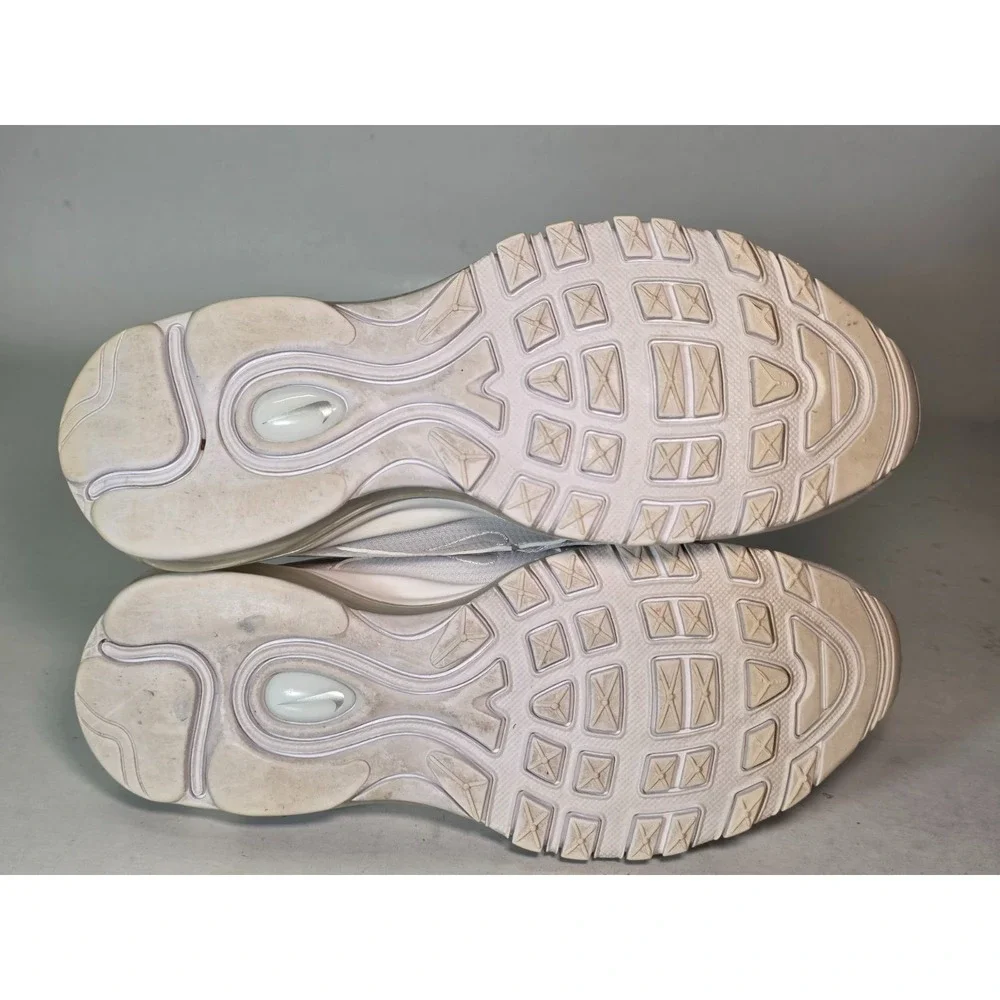Nike Air Max 97 Youth Sneakers‎ Size 5 Y White Metallic Silver Casual Shoes